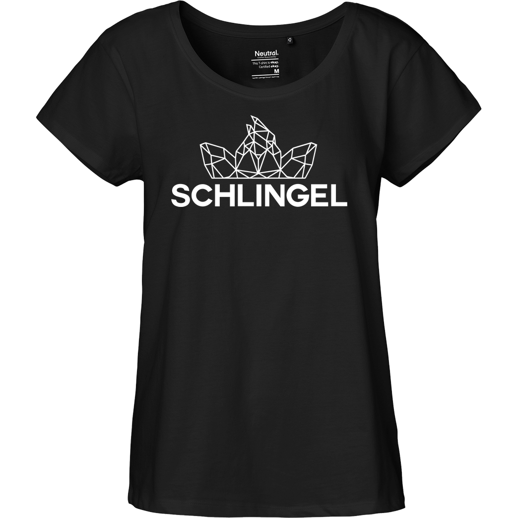 Sephiron Sephiron - Schlingel Polygon T-Shirt Fairtrade Loose Fit Girlie - black