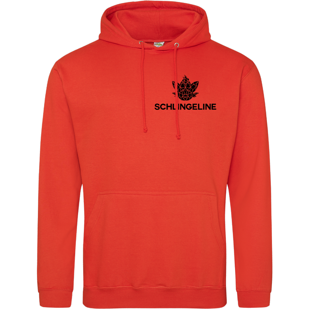 Sephiron Sephiron - Schlingeline Polygon pocket Sweatshirt JH Hoodie - Orange