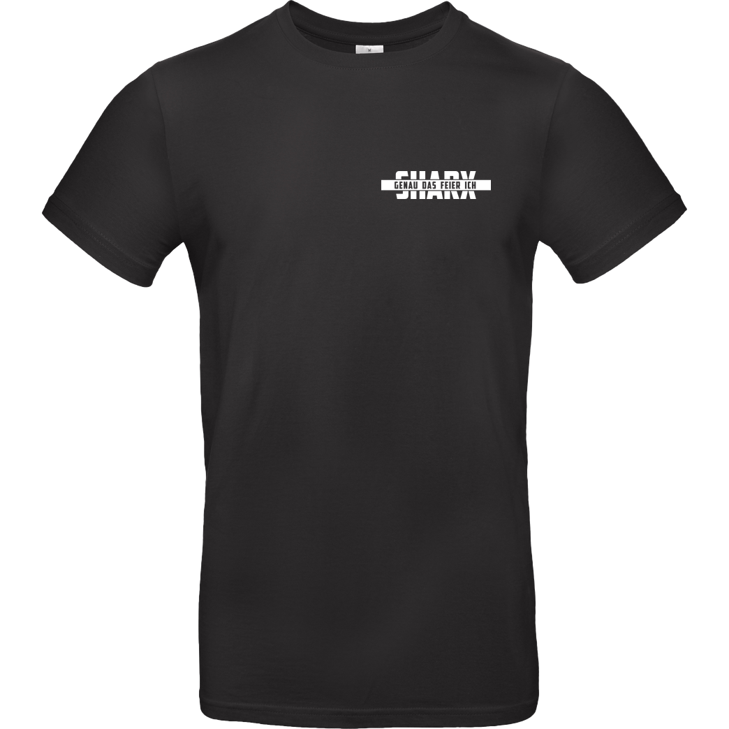 Sharx Sharx - Logo&Comic - White T-shirt T-Shirt B&C EXACT 190 - Black