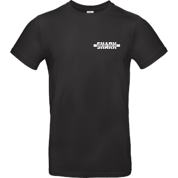 Sharx - Logo&Comic - White T-shirt B&C EXACT 190 - Black