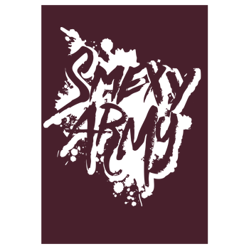 Smexy - Army Art Print burgundy