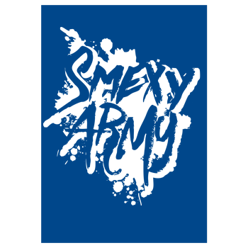 Smexy - Army Art Print blue