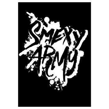 Smexy - Army Art Print black