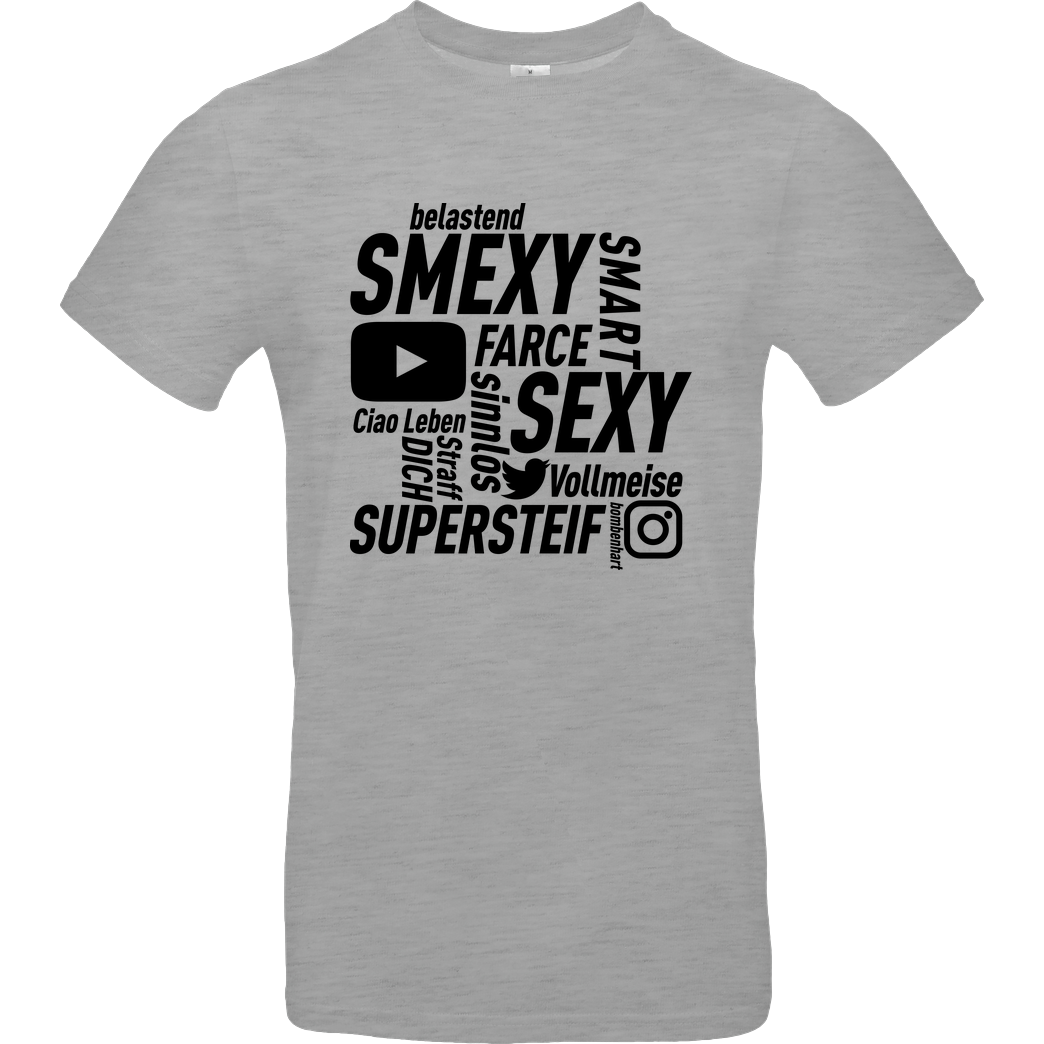 Smexy Smexy - Socials T-Shirt B&C EXACT 190 - heather grey