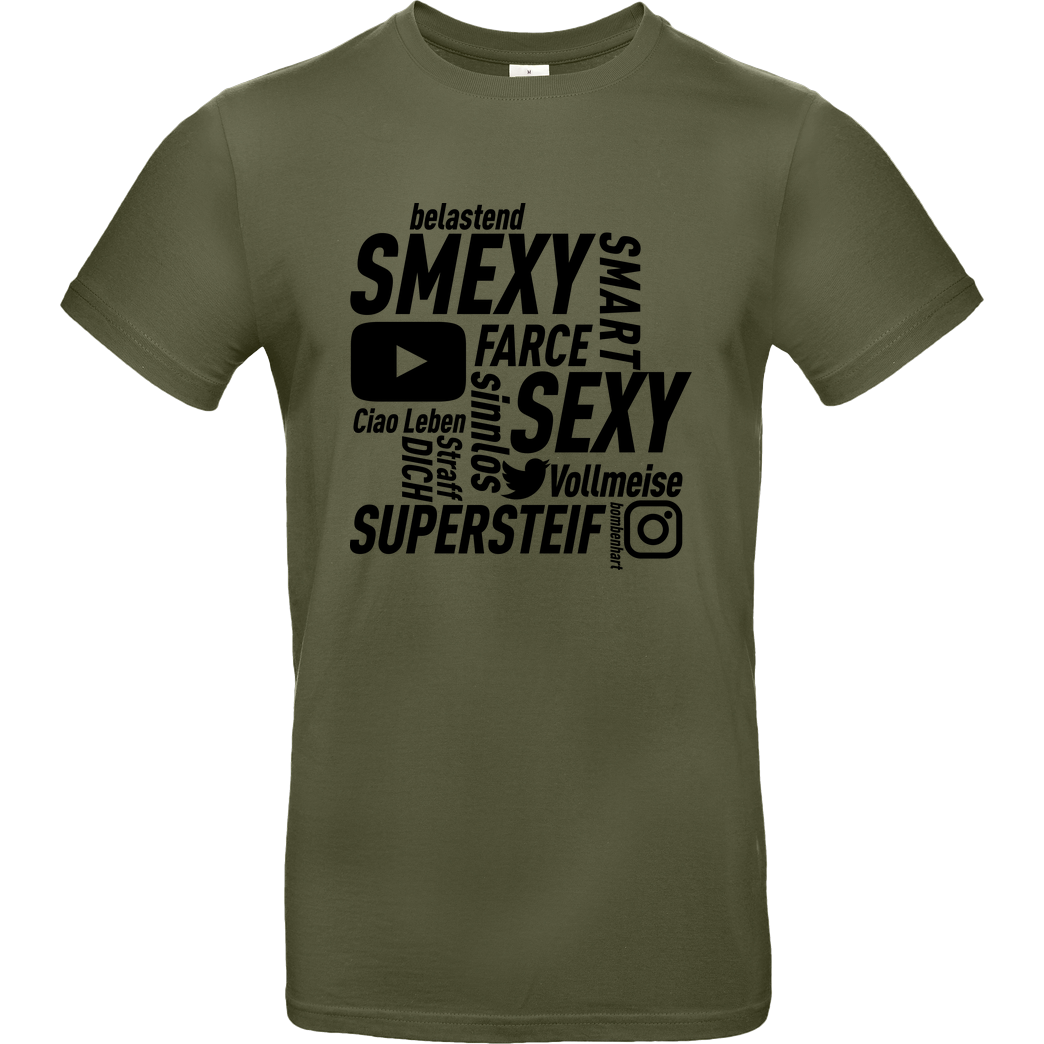 Smexy Smexy - Socials T-Shirt B&C EXACT 190 - Khaki