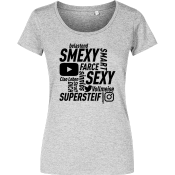 Smexy - Socials Girlshirt heather grey