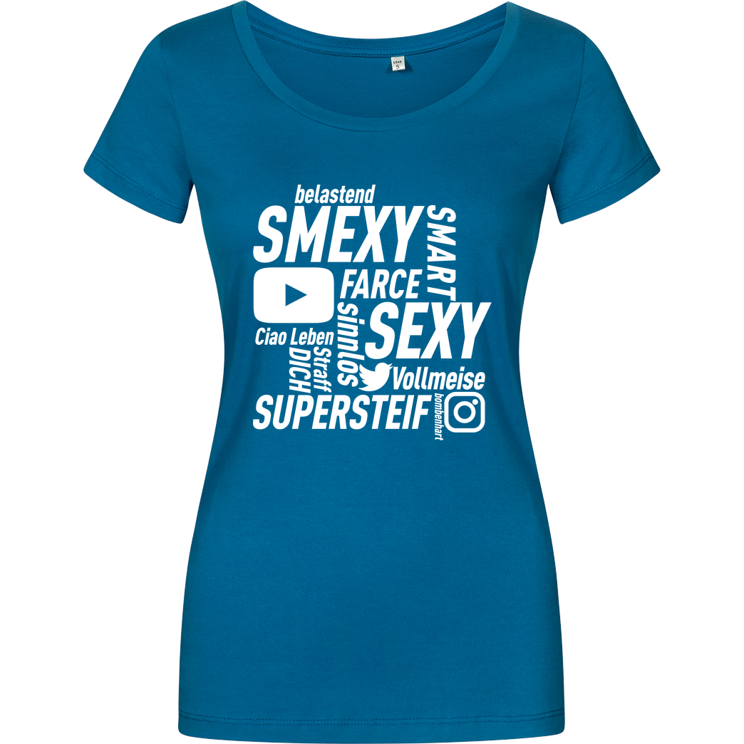 Smexy Smexy - Socials T-Shirt Girlshirt petrol