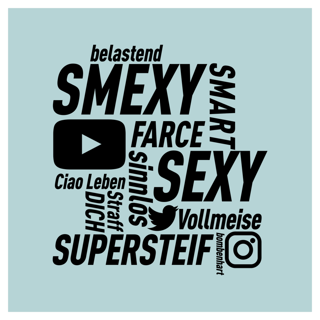 Smexy Smexy - Socials Druck Art Print Square mint
