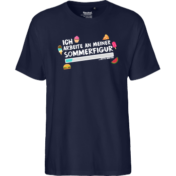 Sommerfigur Fairtrade T-Shirt - navy