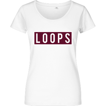 Sonny Loops - Square Girlshirt weiss
