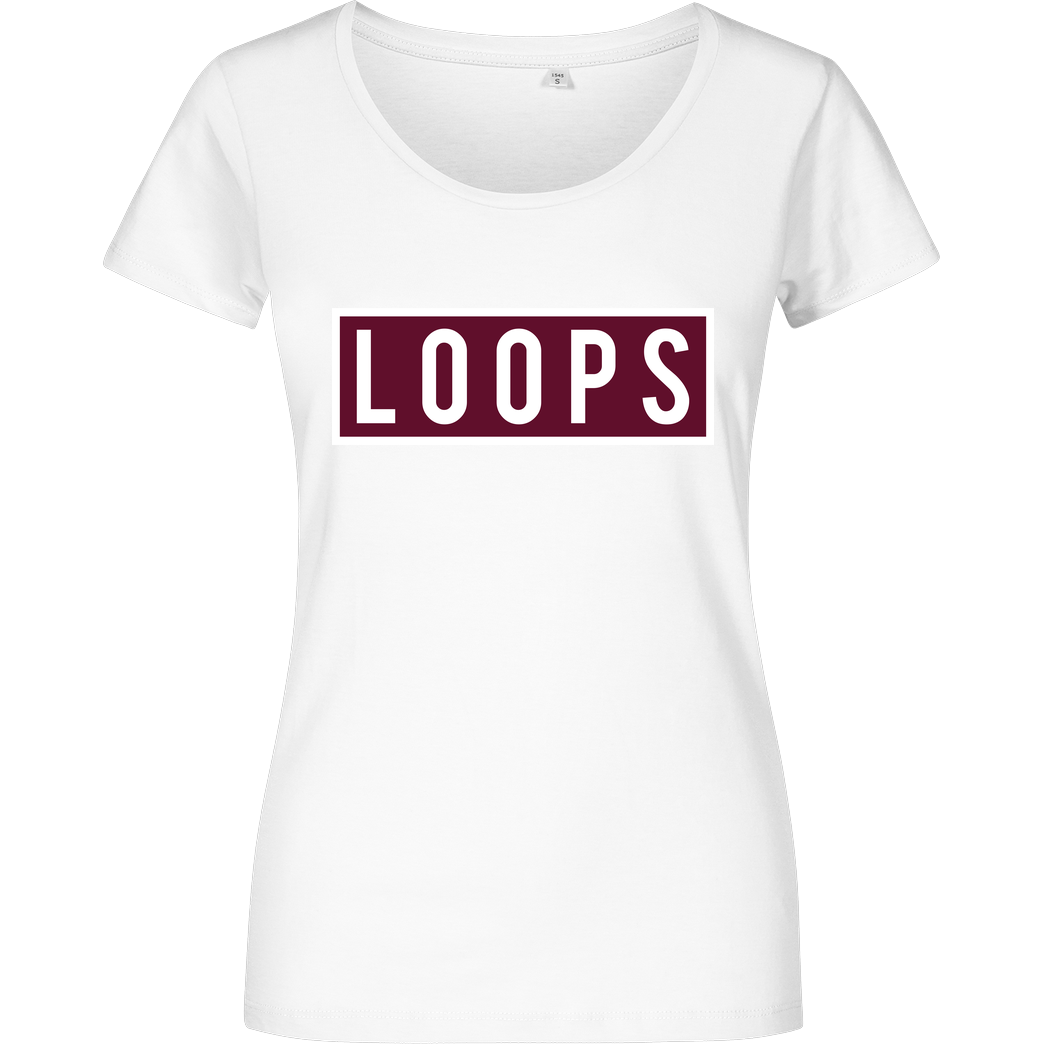 Sonny Loops Sonny Loops - Square T-Shirt Girlshirt weiss