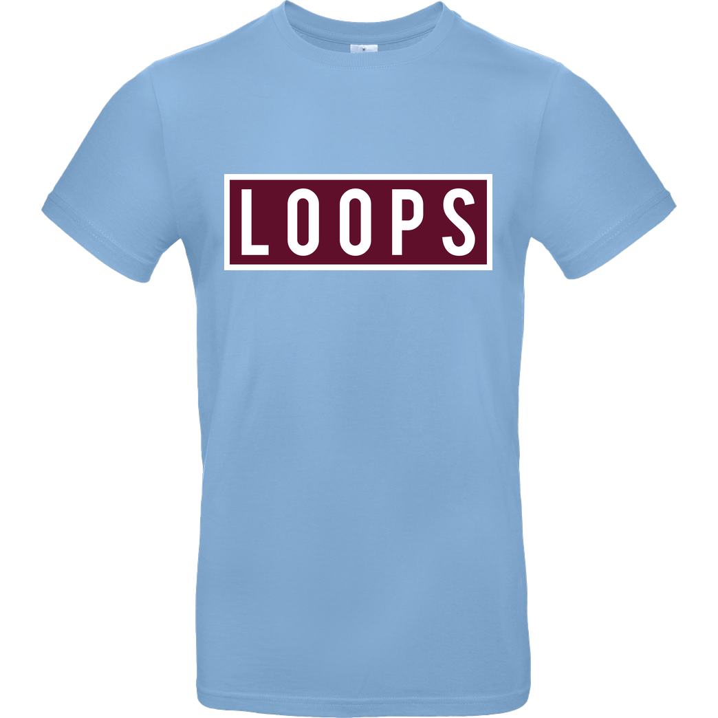 Sonny Loops Sonny Loops - Square T-Shirt B&C EXACT 190 - Sky Blue