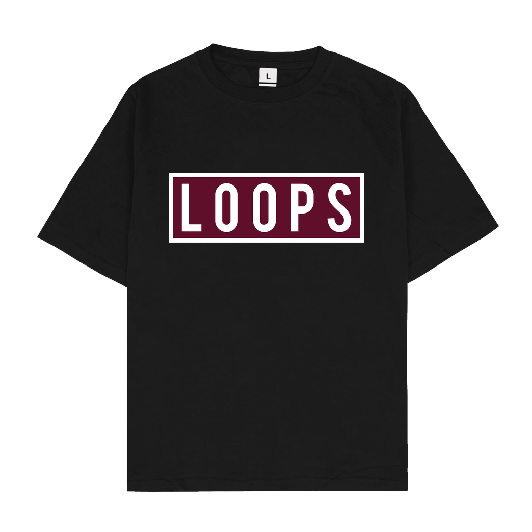 Sonny Loops Sonny Loops - Square T-Shirt Oversize T-Shirt - Black