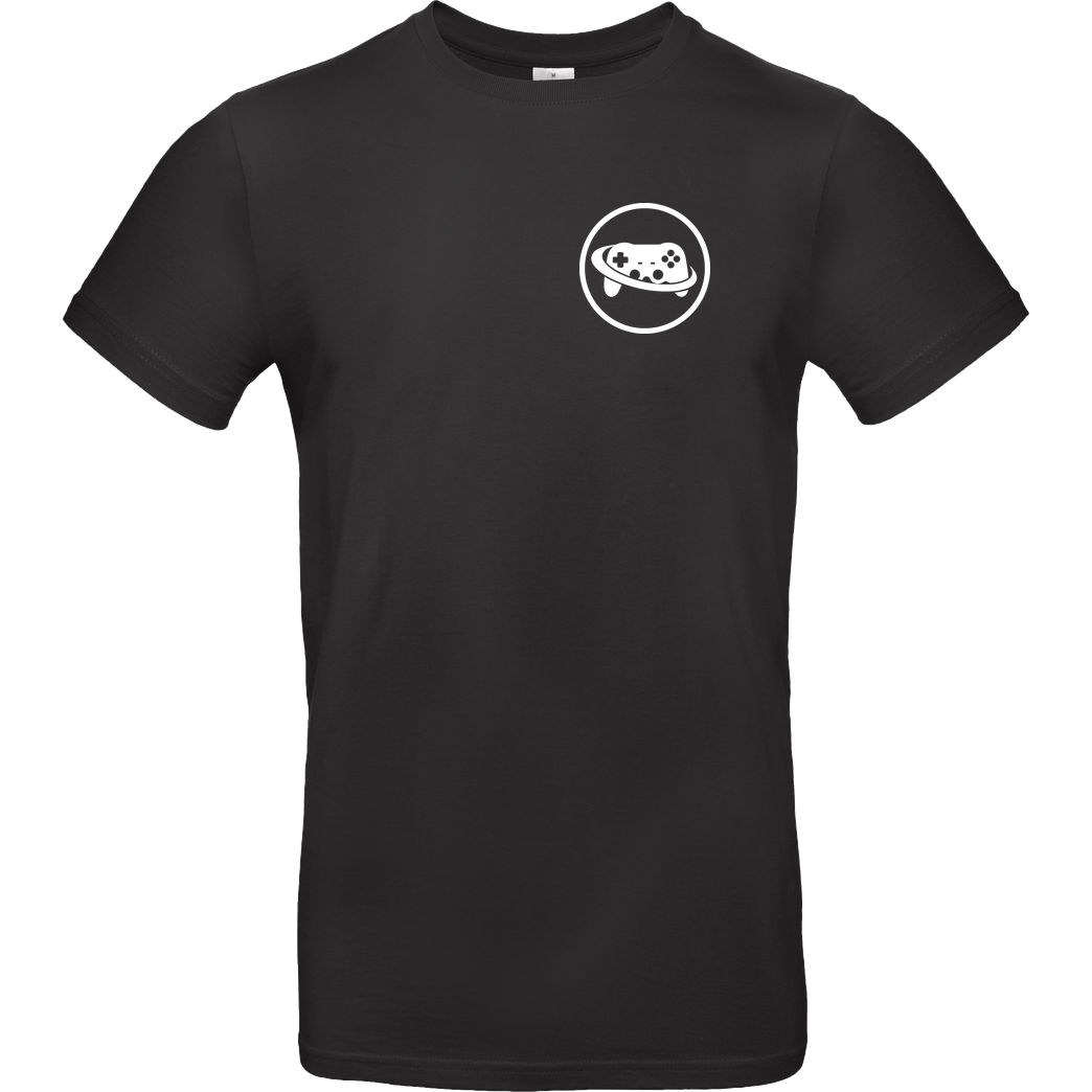 Spielewelten Spielewelten - Logo Controller Shirt T-Shirt B&C EXACT 190 - Black