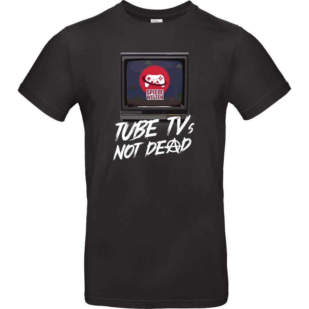 Spielewelten Spielewelten - Not Dead T-Shirt B&C EXACT 190 - Black