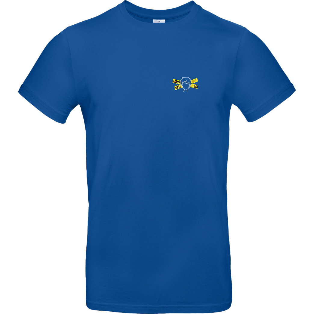byStegi Stegi - Don't Cross T-Shirt B&C EXACT 190 - Royal Blue