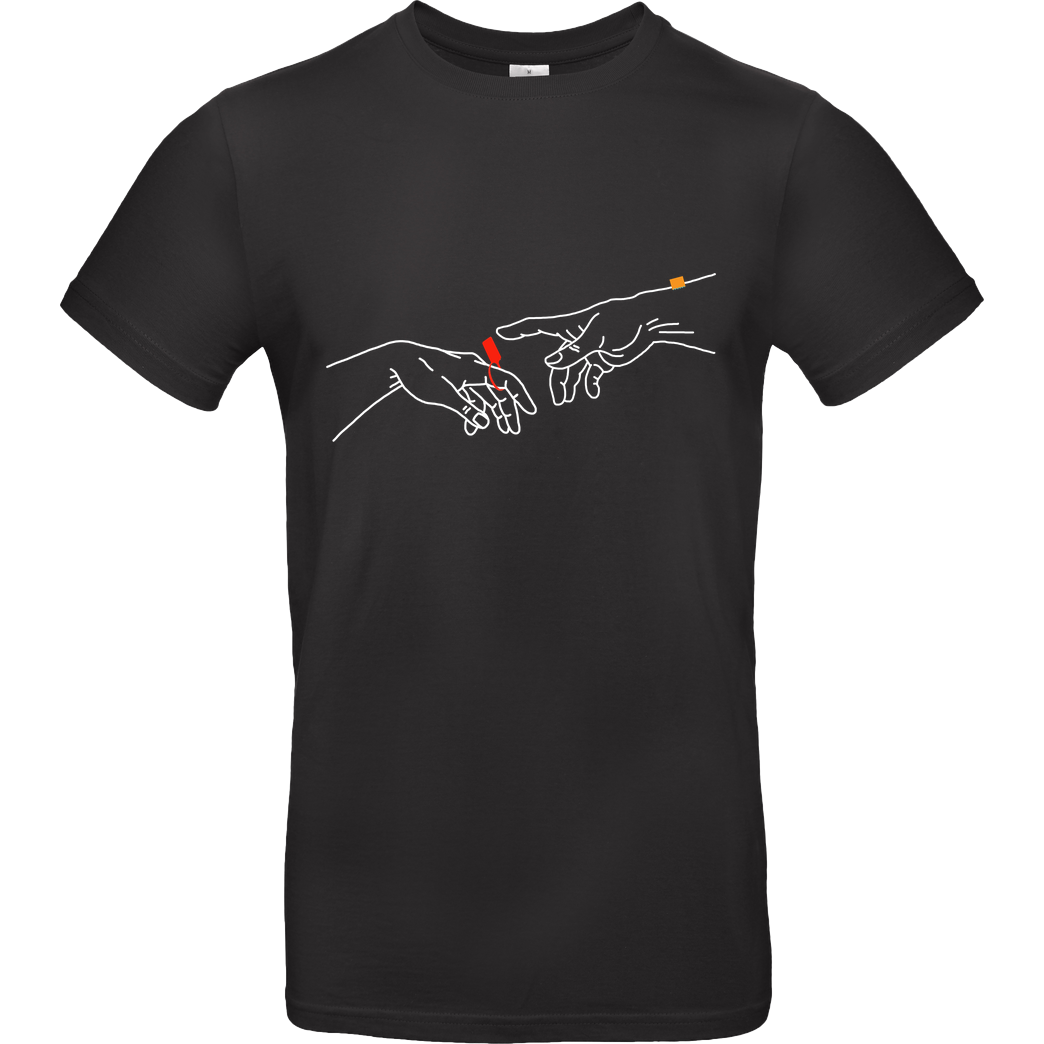 byStegi Stegi - Hände T-Shirt B&C EXACT 190 - Black