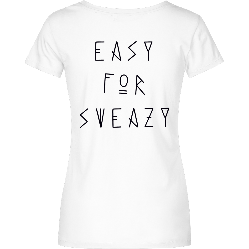 SweazY Sweazy - Easy 4 T-Shirt Girlshirt weiss