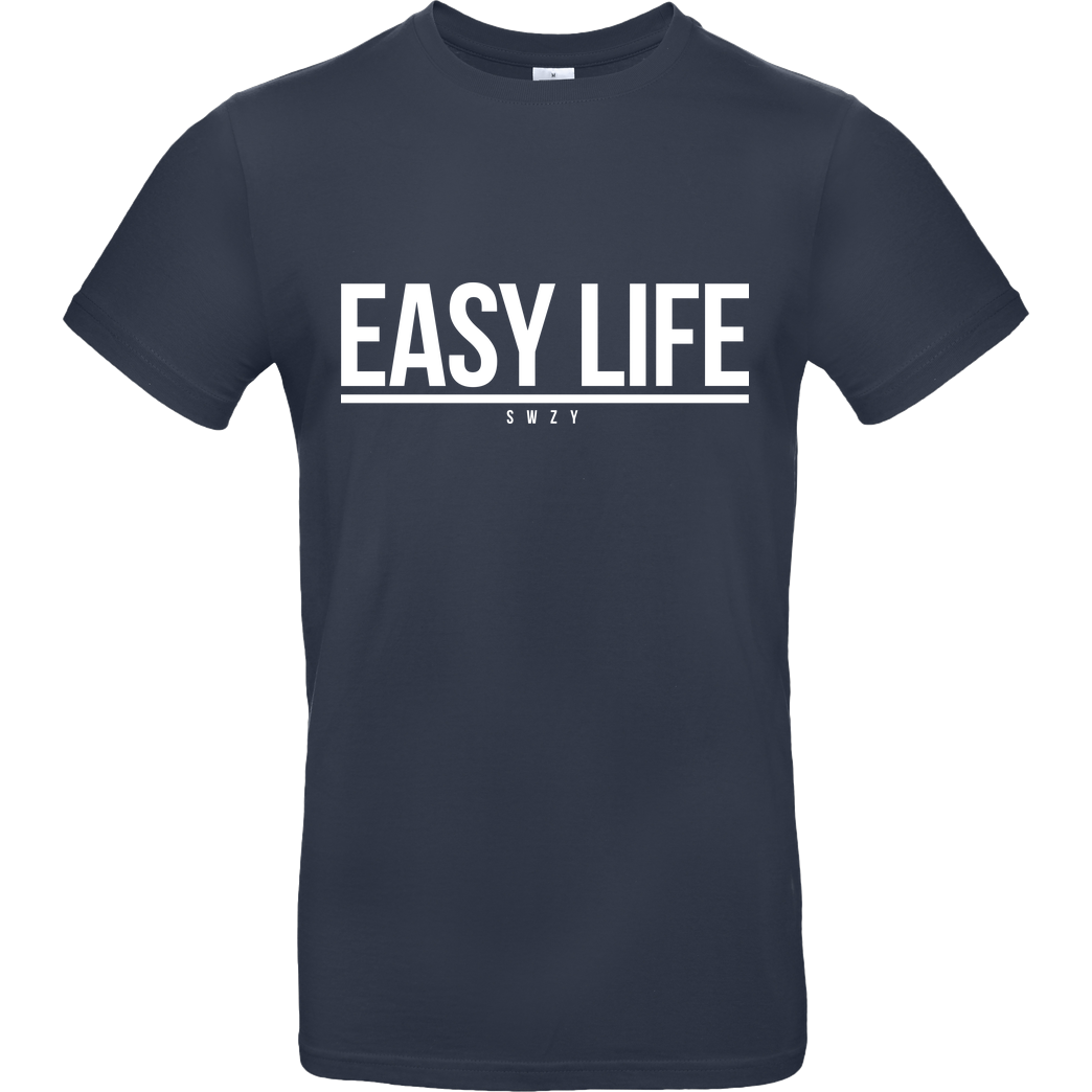 None Sweazy - Easy Life T-Shirt B&C EXACT 190 - Navy
