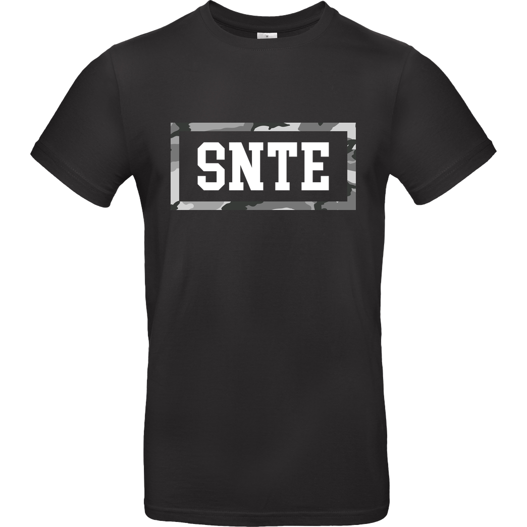 SYNTE Synte - Camo Logo T-Shirt B&C EXACT 190 - Black