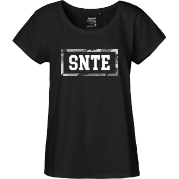 Synte - Camo Logo Fairtrade Loose Fit Girlie - black