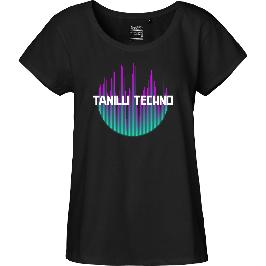 Tanilu TaniLu - Techno T-Shirt Fairtrade Loose Fit Girlie - black