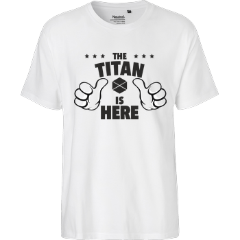 The Titan is Here Fairtrade T-Shirt - white