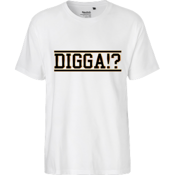 TheSnackzTV - Digga schwarz Fairtrade T-Shirt - white