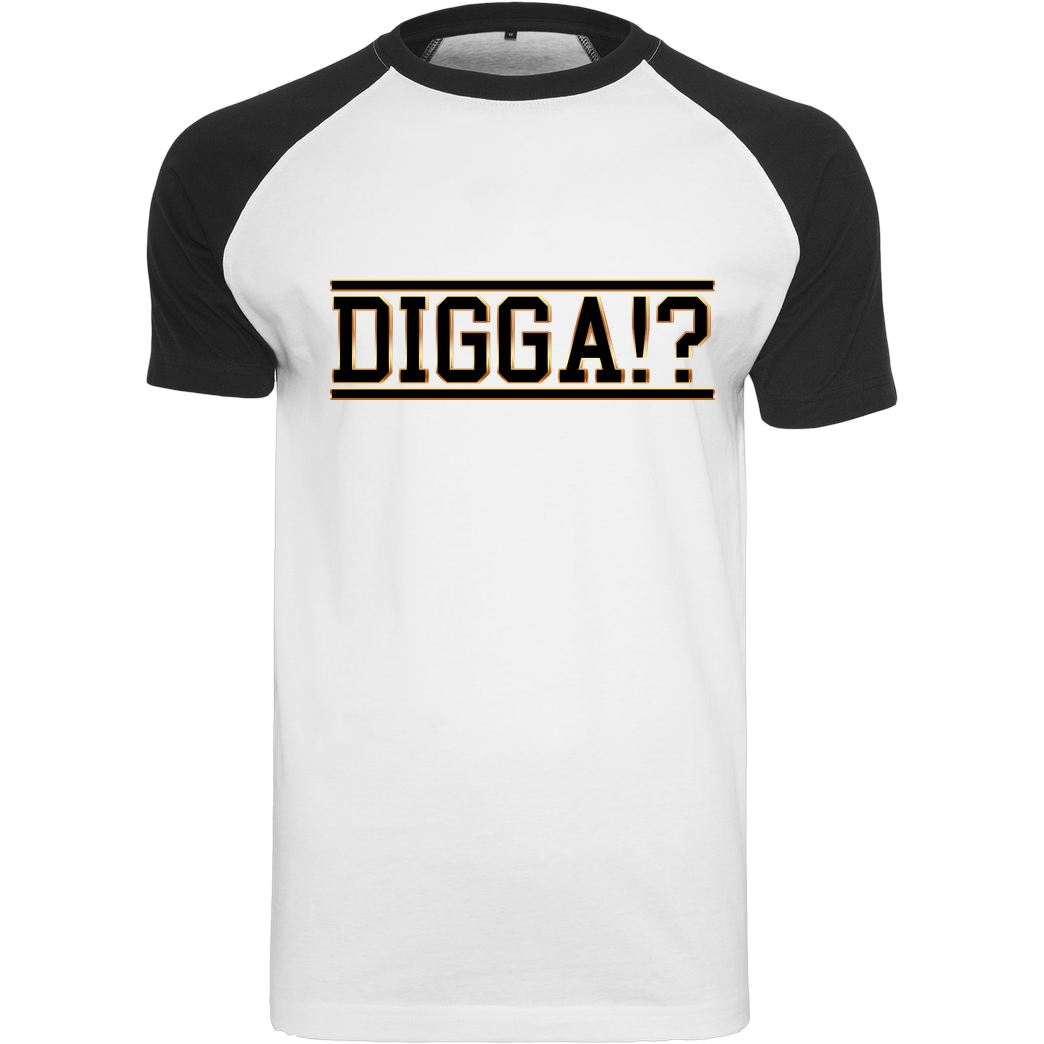 TheSnackzTV TheSnackzTV - Digga schwarz T-Shirt Raglan Tee white
