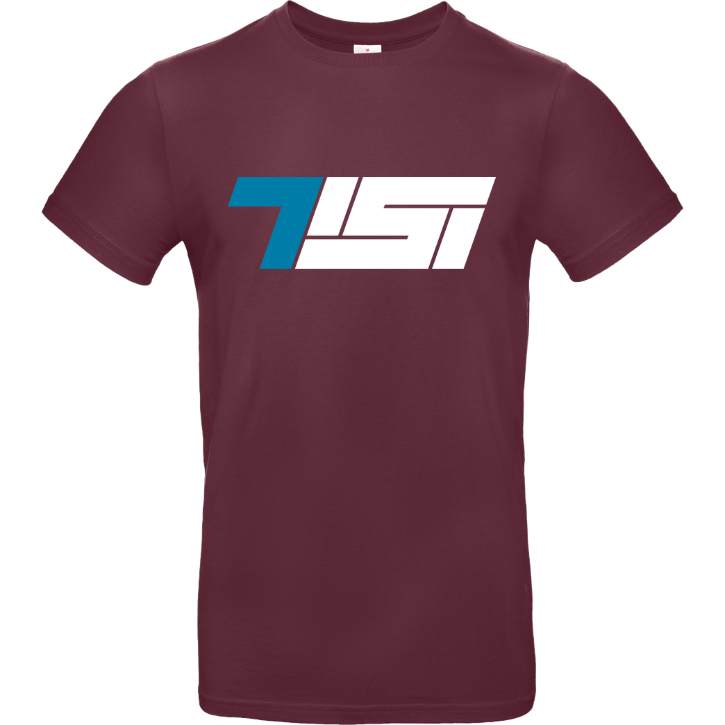 TisiSchubecH Tisi - Logo T-Shirt B&C EXACT 190 - Burgundy