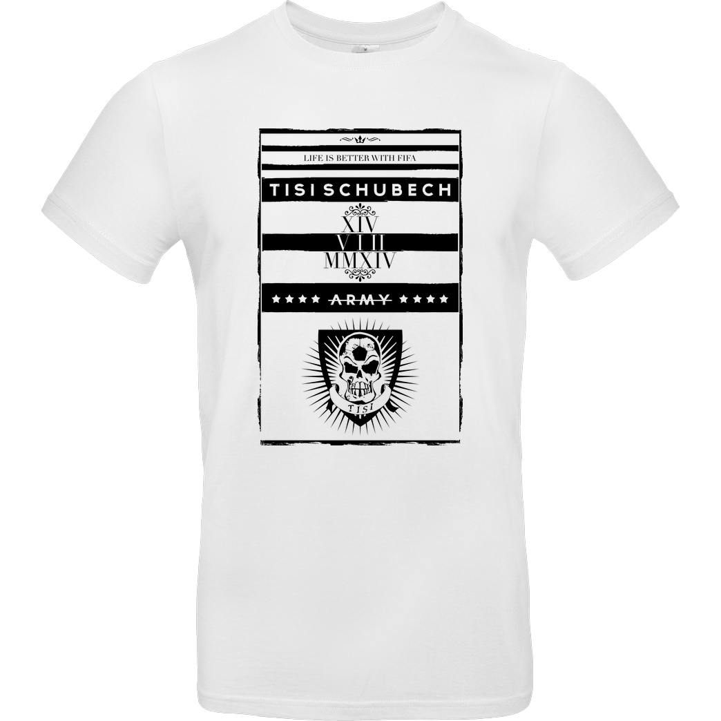 TisiSchubecH TisiSchubecH - Skull Logo T-Shirt B&C EXACT 190 -  White