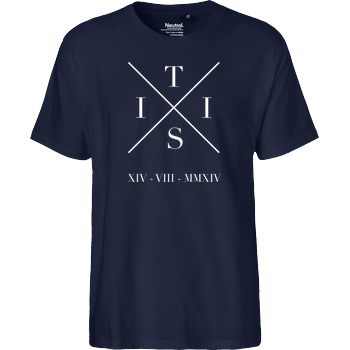 TisiSchubecH - X Logo Fairtrade T-Shirt - navy
