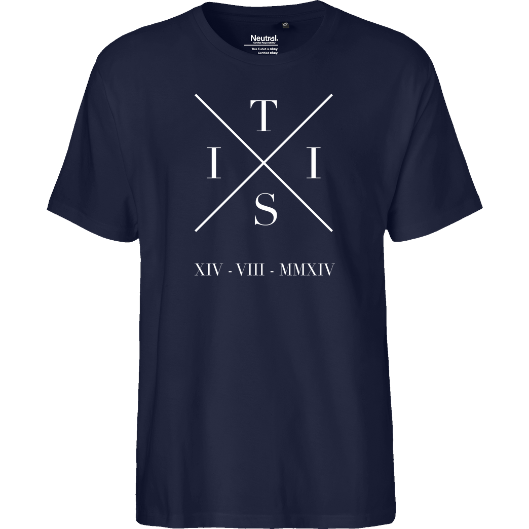 TisiSchubecH TisiSchubecH - X Logo T-Shirt Fairtrade T-Shirt - navy