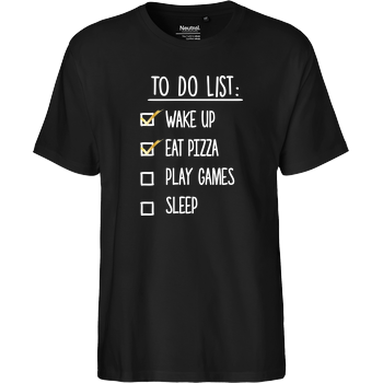 To Do List Fairtrade T-Shirt - black
