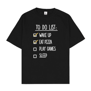 To Do List Oversize T-Shirt - Black