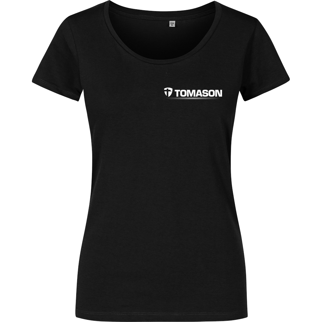 Tomason Tomason - Logo T-Shirt Girlshirt schwarz