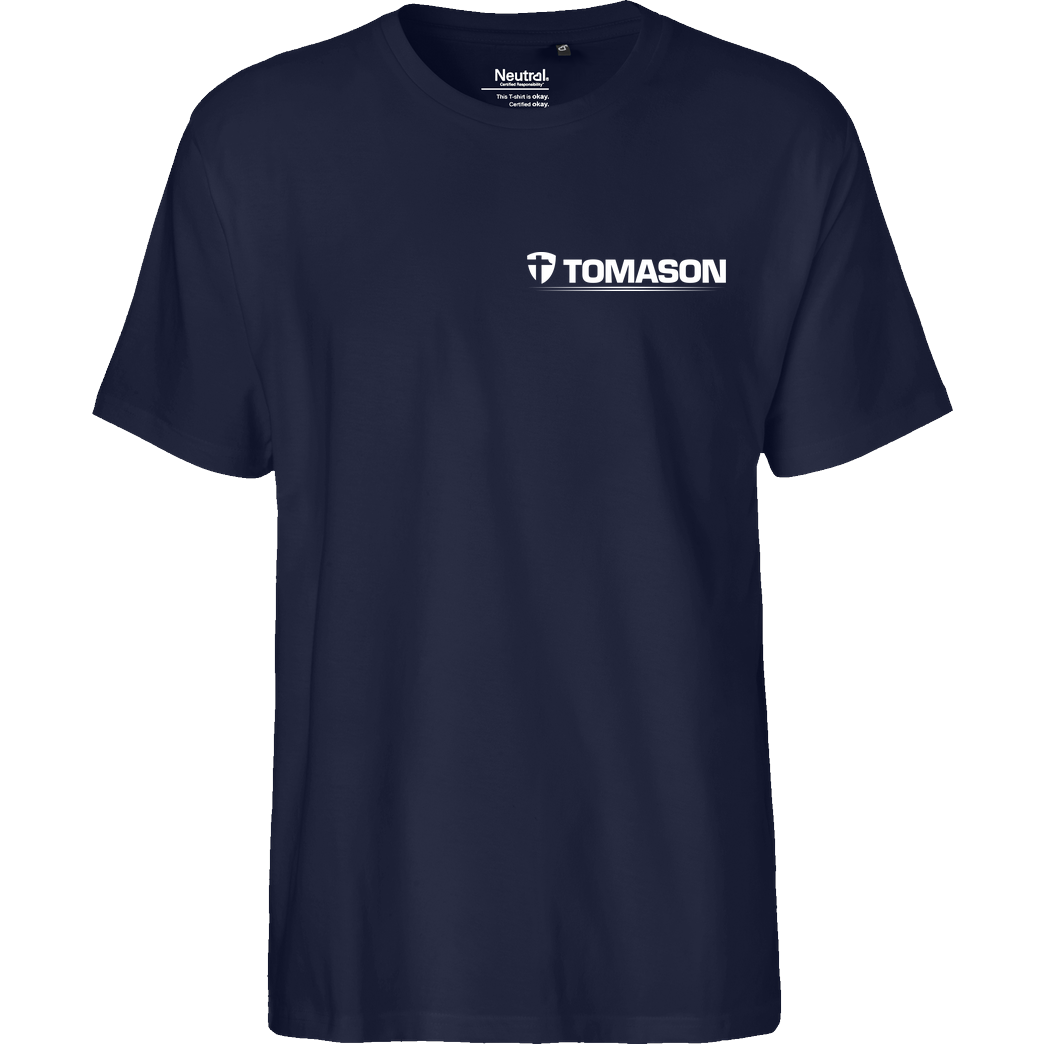 Tomason Tomason - Logo T-Shirt Fairtrade T-Shirt - navy