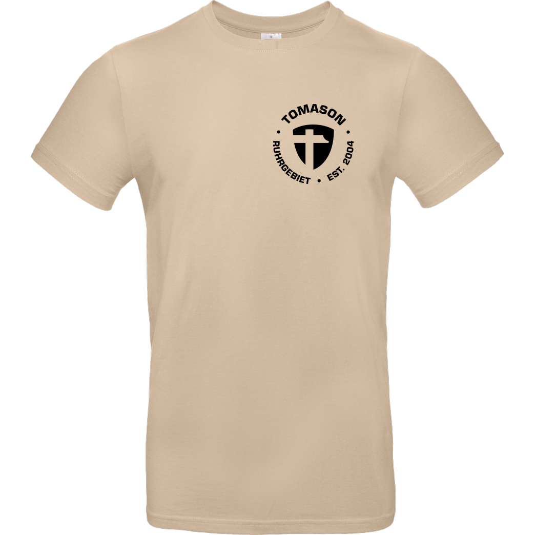 Tomason Tomason - Logo rund T-Shirt B&C EXACT 190 - Sand