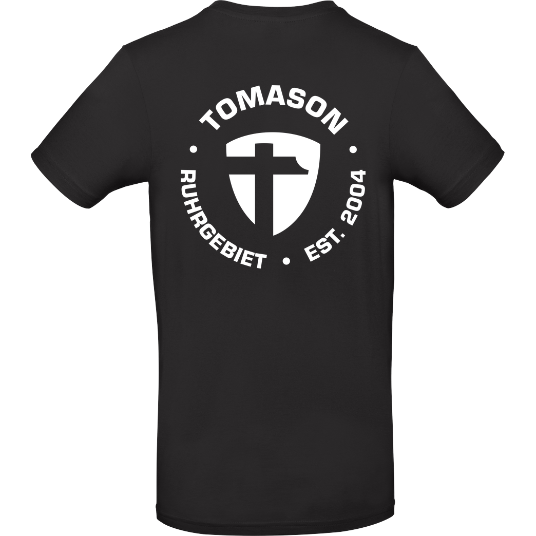 Tomason Tomason - Logo rund T-Shirt B&C EXACT 190 - Black
