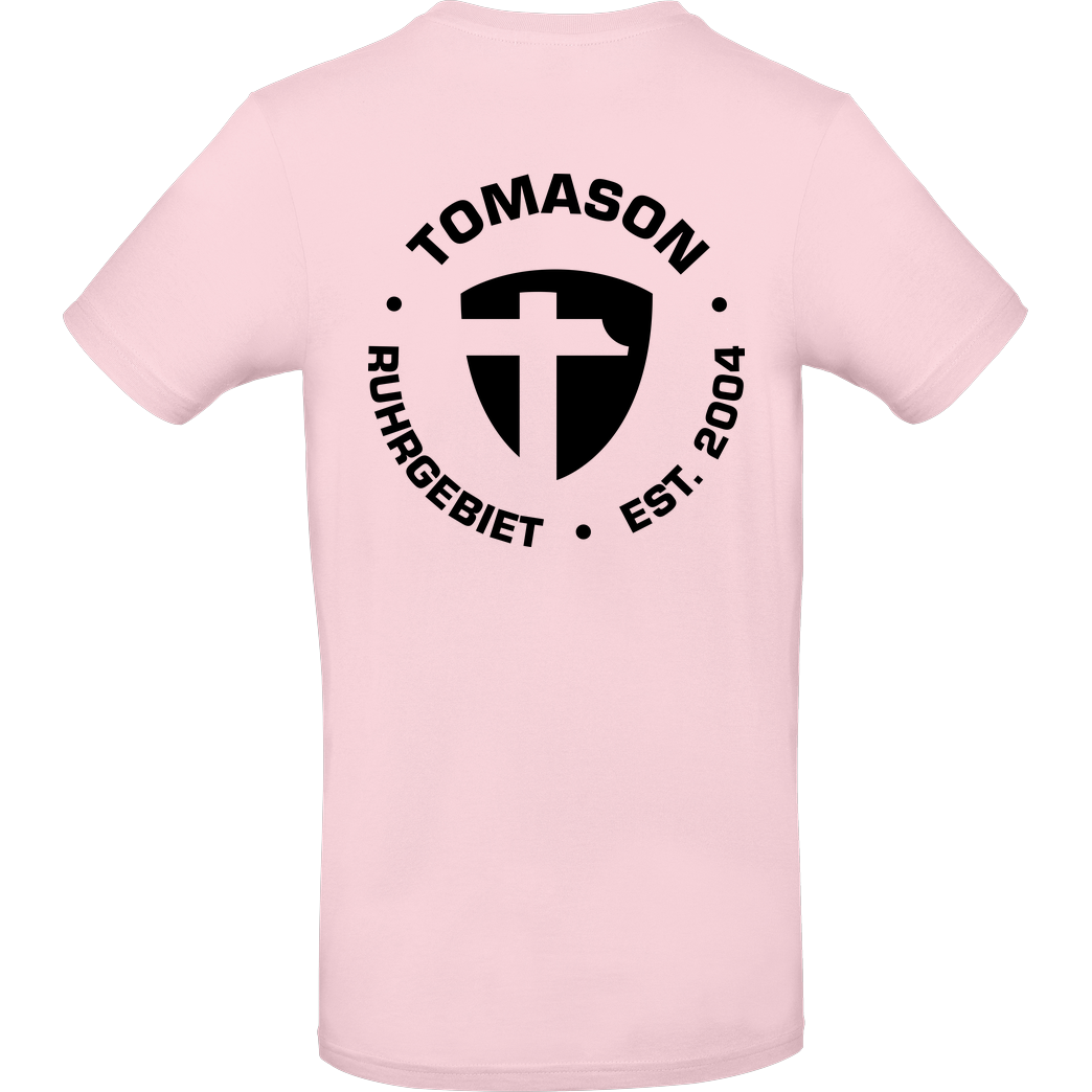Tomason Tomason - Logo rund T-Shirt B&C EXACT 190 - Light Pink