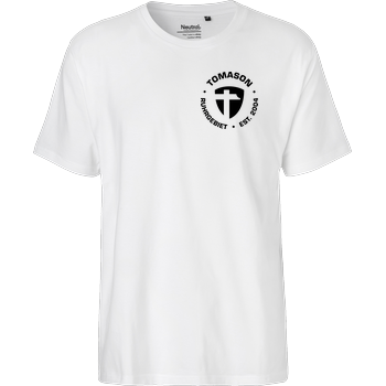 Tomason - Logo rund Fairtrade T-Shirt - white