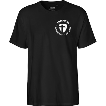 Tomason - Logo rund Fairtrade T-Shirt - black