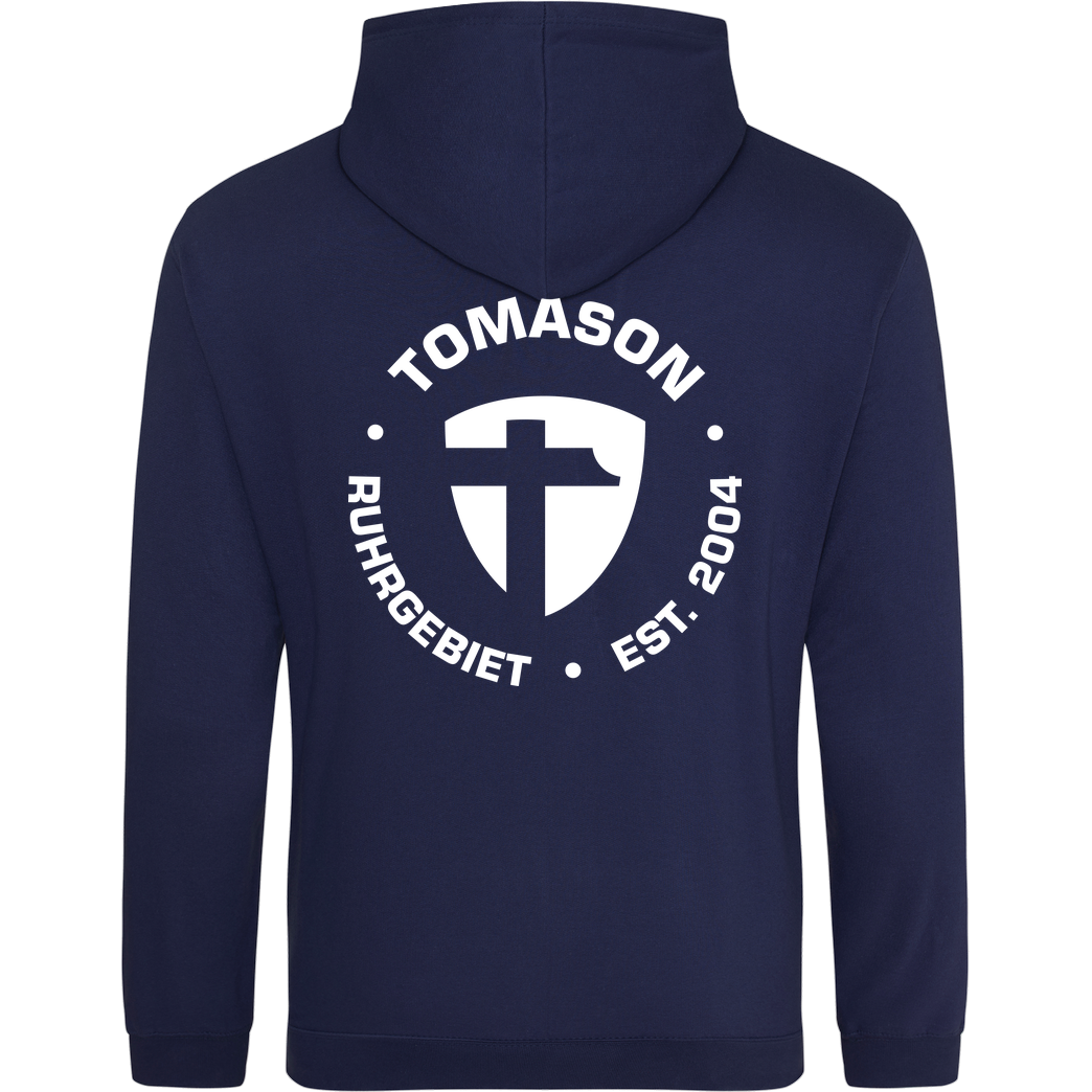 Tomason Tomason - Logo rund Sweatshirt JH Hoodie - Navy