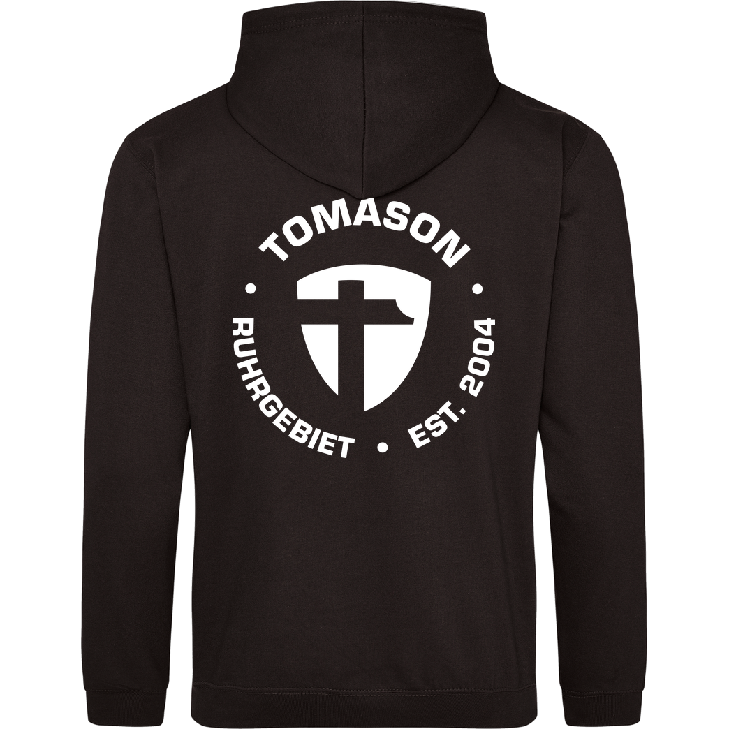 Tomason Tomason - Logo rund Sweatshirt JH Hoodie - Schwarz
