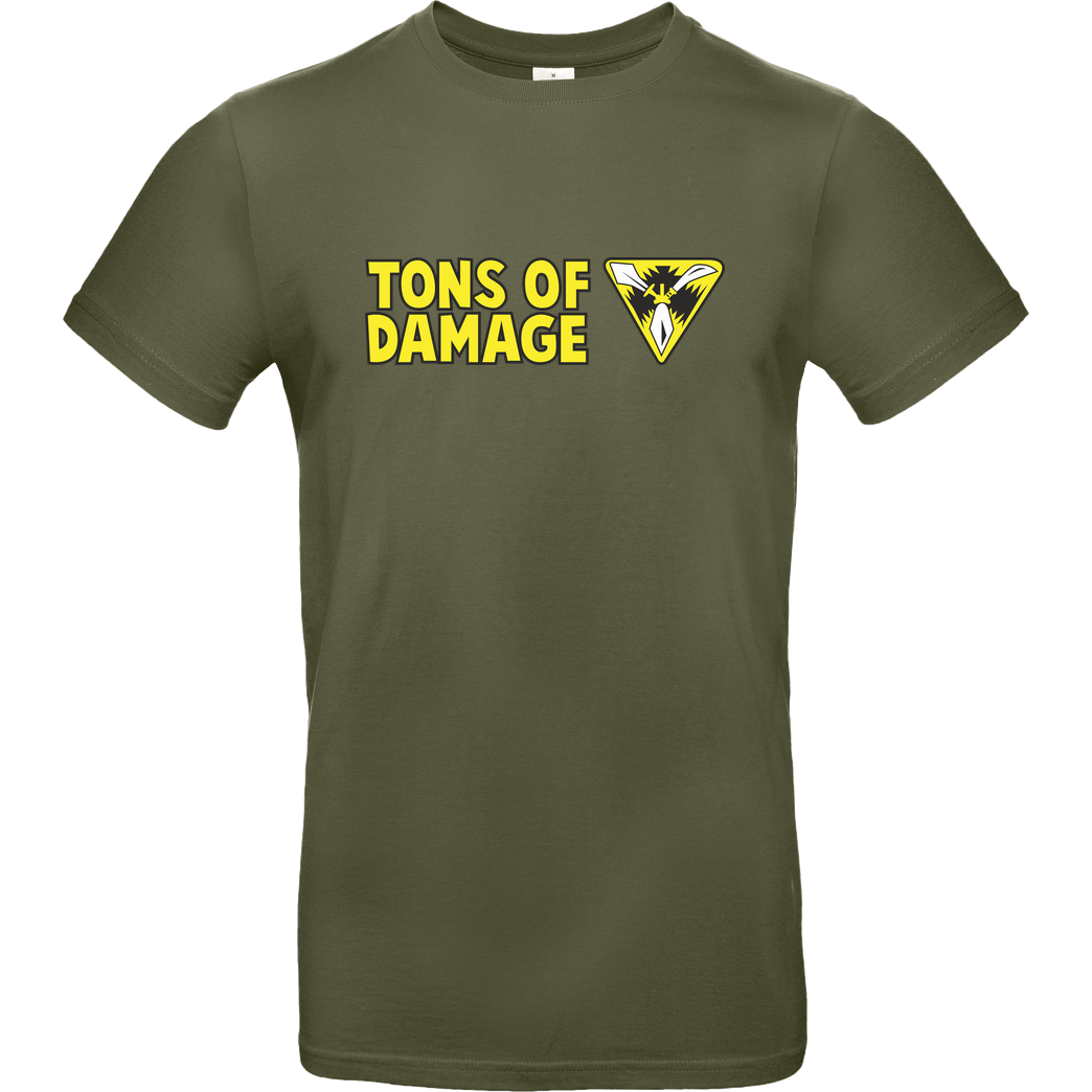 IamHaRa Tons of Damage T-Shirt B&C EXACT 190 - Khaki