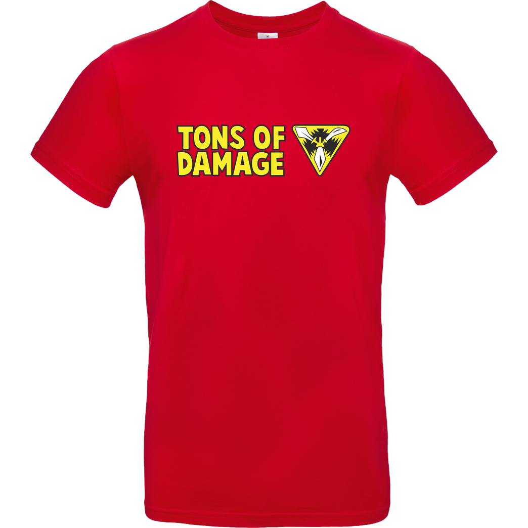 IamHaRa Tons of Damage T-Shirt B&C EXACT 190 - Red