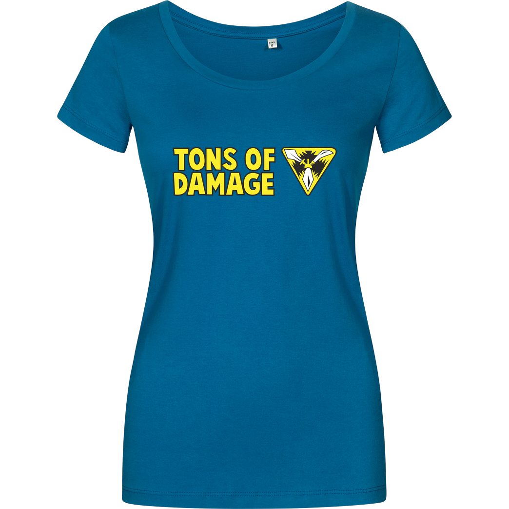 IamHaRa Tons of Damage T-Shirt Girlshirt petrol