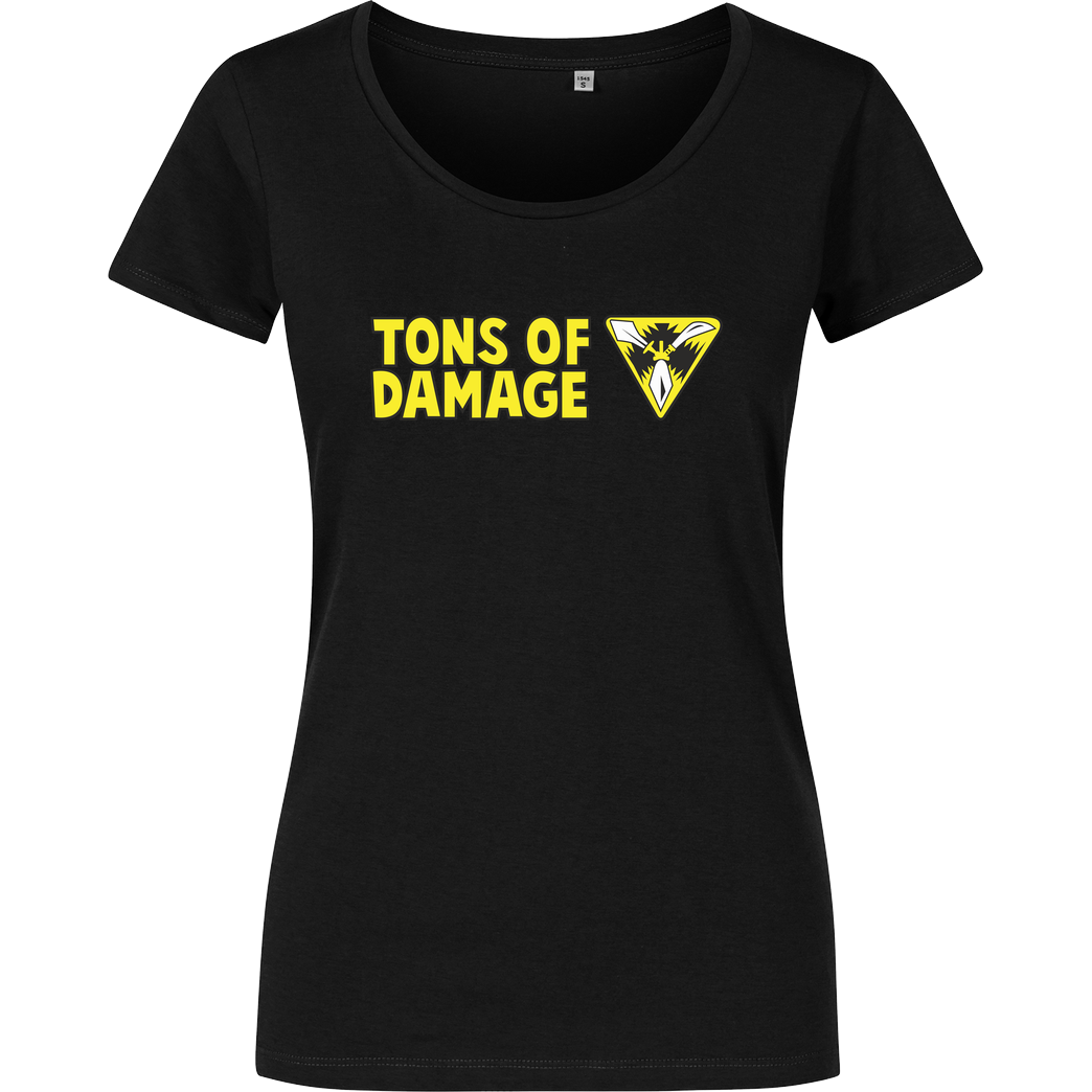 IamHaRa Tons of Damage T-Shirt Girlshirt schwarz