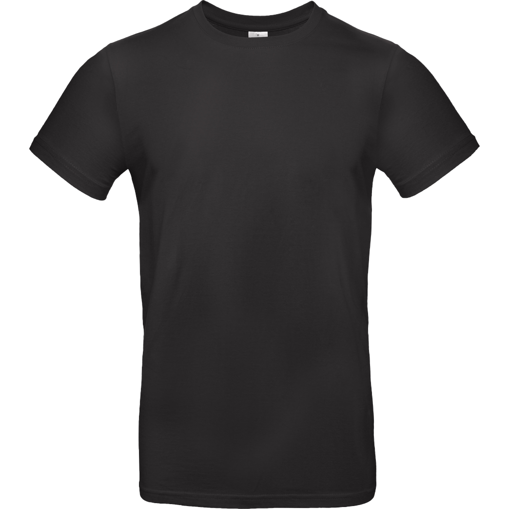 None Unbedruckte Textilien T-Shirt B&C EXACT 190 - Black