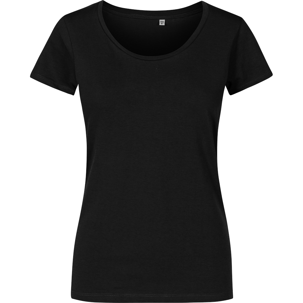 None Unbedruckte Textilien T-Shirt Girlshirt schwarz